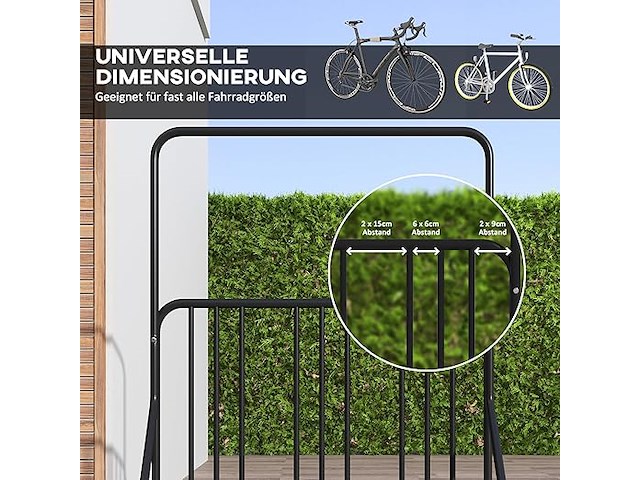 Fietsenrek dubbelzijdig tot 4 fietsen - afbeelding 3 van  5