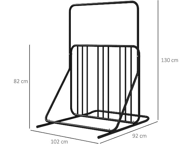 Fietsenrek dubbelzijdig tot 4 fietsen - afbeelding 1 van  5