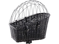 Fietsmand hond - hondenmand fiets - voor bagagedrager + fietsstuur - 2st - afbeelding 8 van  9