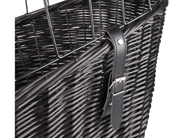 Fietsmand hond - hondenmand fiets - voor bagagedrager + fietsstuur - 2st - afbeelding 6 van  9