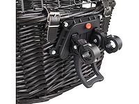 Fietsmand hond - hondenmand fiets - voor bagagedrager + fietsstuur - 2st - afbeelding 2 van  9