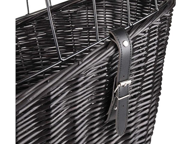 Fietsmand hond - hondenmand fiets - voor bagagedrager + fietsstuur - 2st - afbeelding 7 van  9