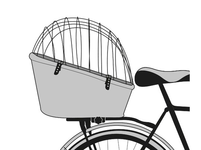 Fietsmanden hond 2st - bagagedrager + fietsstuur - afbeelding 5 van  5