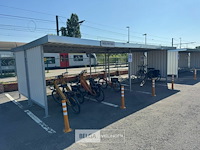 Fietsoverkapping l860 cm incl 2 fietsrekken