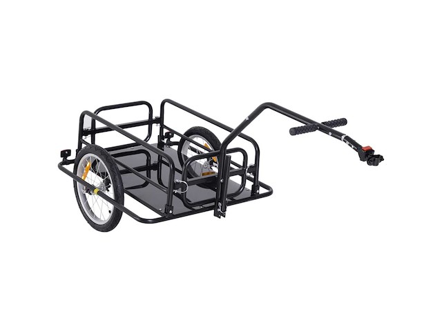 Fietstrailer, fietstransporttrailer, 70 l, 155l x 71,5l x 77h cm - afbeelding 2 van  4