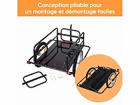 Fietstrailer, fietstransporttrailer, 70 l, 155l x 71,5l x 77h cm - afbeelding 4 van  4