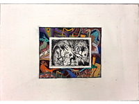 Figures with snake - marnix everaert 1990 - afbeelding 1 van  3