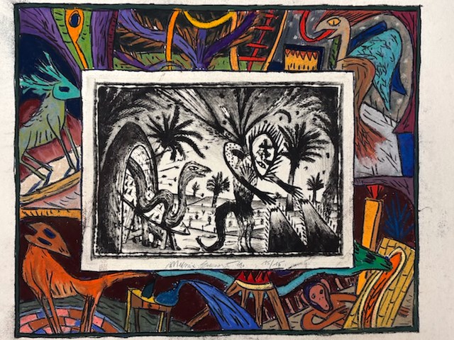 Figures with snake - marnix everaert 1990 - afbeelding 2 van  3