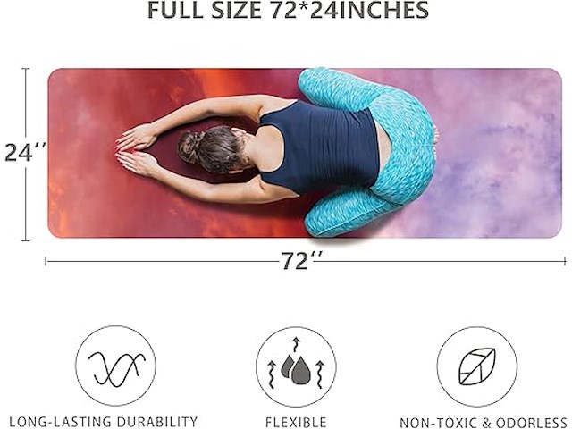 Fiita yogamat (183 x 61 x 0,6 cm) - afbeelding 2 van  3