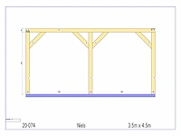 Fijnspar bijgebouw 4,5x3,5m - afbeelding 2 van  21