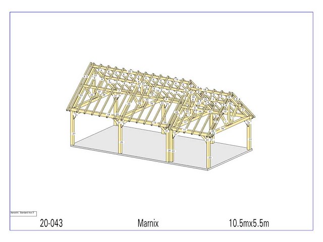 Fijnspar carport 5,50 x 10,50 m - afbeelding 14 van  19