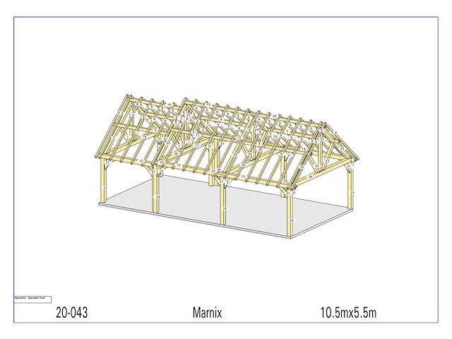 Fijnspar carport 5,50 x 10,50 m - afbeelding 15 van  19