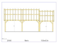 Fijnspar carport 5,50 x 10,50 m - afbeelding 19 van  19
