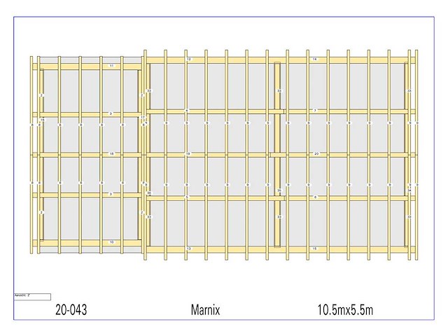 Fijnspar carport 5,50 x 10,50 m - afbeelding 3 van  19