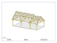 Fijnspar carport 5,50 x 10,50 m - afbeelding 11 van  19
