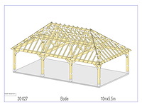 Fijnspar carport 5,50x10 - afbeelding 11 van  18