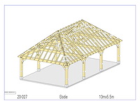 Fijnspar carport 5,50x10 - afbeelding 12 van  18