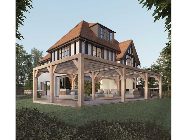 Fijnspar carport 5x9 - afbeelding 1 van  14