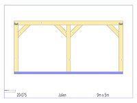 Fijnspar carport 5x9 - afbeelding 9 van  14