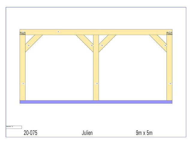 Fijnspar carport 5x9 - afbeelding 15 van  18