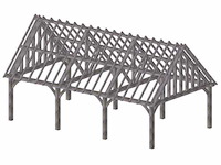 Fijnspar carport 5x9m - afbeelding 13 van  17