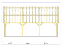 Fijnspar carport 5x9m - afbeelding 15 van  17