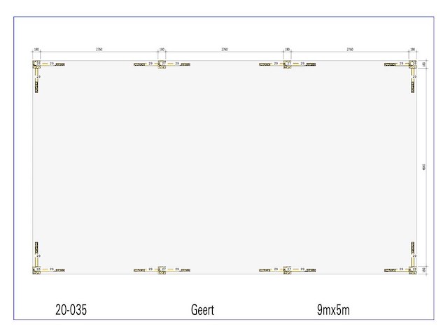 Fijnspar carport 5x9m - afbeelding 17 van  18