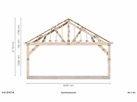 Fijnspar carport 6x8 - afbeelding 4 van  10