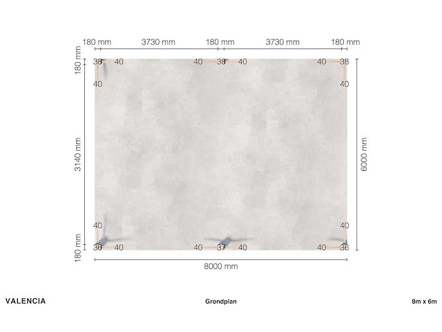 Fijnspar carport 8 x 6 m - afbeelding 8 van  10