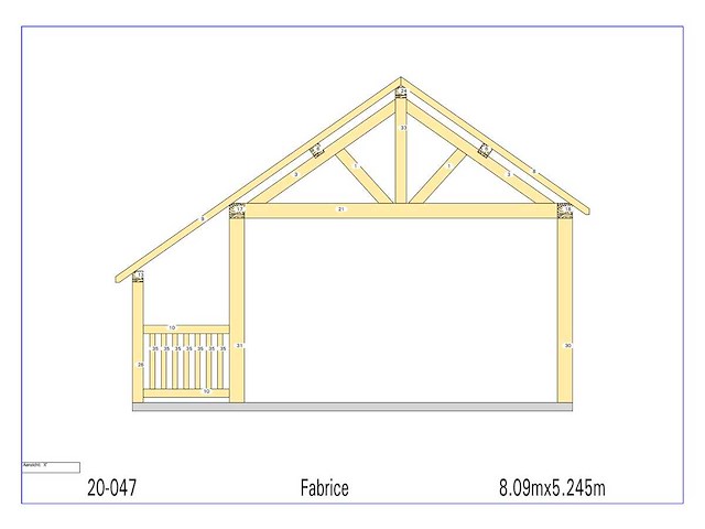 Fijnspar chalet 5,20x8 - afbeelding 2 van  10