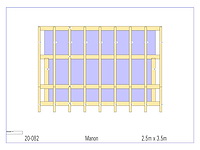 Fijnspar kap-schuur/poolhouse 3,50 x 2,50 - afbeelding 2 van  16
