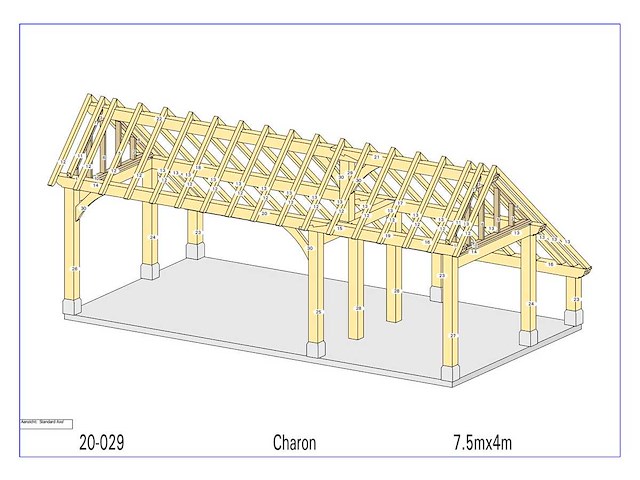 Fijnspar kapschuur/poolhouse 4x7,50 - afbeelding 11 van  16