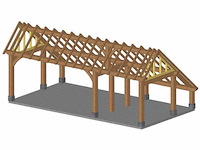 Fijnspar kapschuur/poolhouse 4x7,50 - afbeelding 4 van  4
