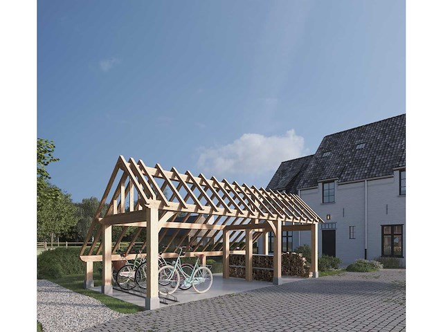 Fijnspar kapschuur/poolhouse 4x7,50 - afbeelding 1 van  16