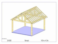 Fijnspar overkapping 4,3x4,5m - afbeelding 9 van  9