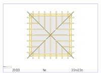 Fijnspar paviljoen 3,50x3,50 - afbeelding 7 van  11