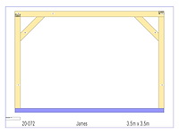 Fijnspar paviljoen 3,50x3,50 - afbeelding 2 van  5