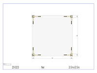Fijnspar paviljoen 3,50x3,50 - afbeelding 7 van  14