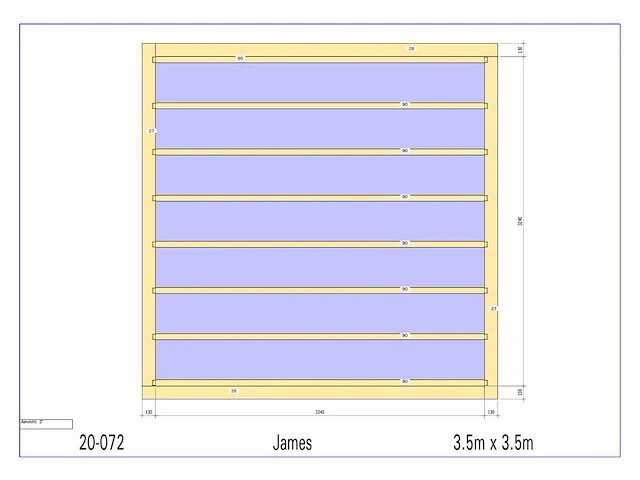 Fijnspar paviljoen 3,50x3,50 - afbeelding 4 van  10