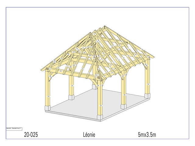 Fijnspar paviljoen 3,5x5 - afbeelding 7 van  14