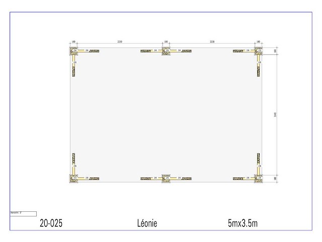 Fijnspar paviljoen 3,5x5 - afbeelding 12 van  14