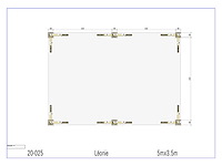 Fijnspar paviljoen 3,5x5 - afbeelding 12 van  14