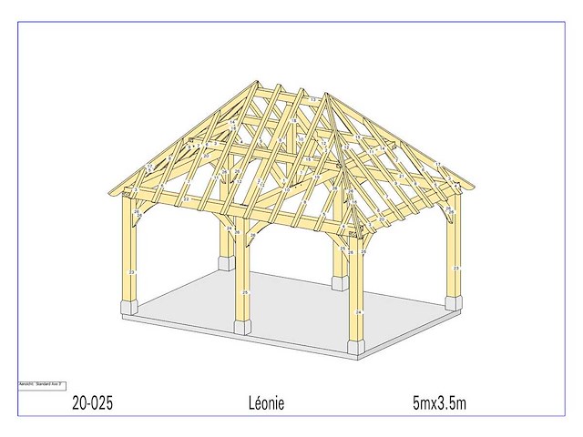 Fijnspar paviljoen 3,5x5 - afbeelding 6 van  14