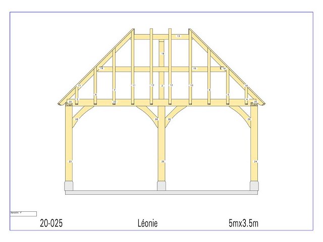 Fijnspar paviljoen 3,5x5 - afbeelding 8 van  14