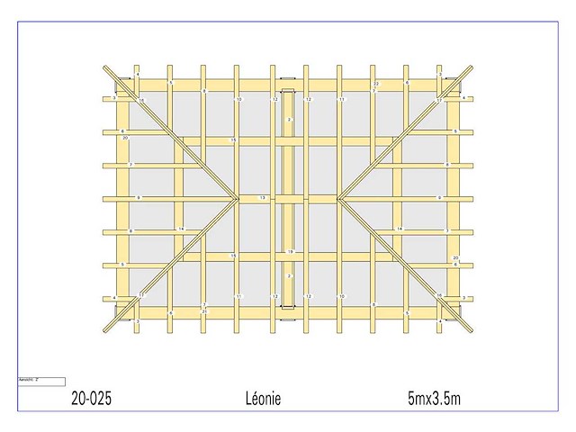 Fijnspar paviljoen 3,5x5 - afbeelding 9 van  14
