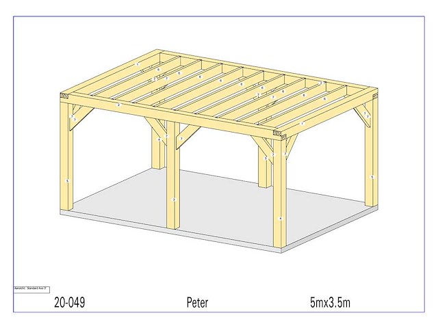 Fijnspar paviljoen 3,5x5 - afbeelding 9 van  18