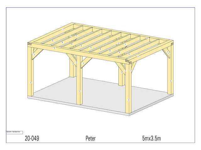 Fijnspar paviljoen 3,5x5 - afbeelding 10 van  18