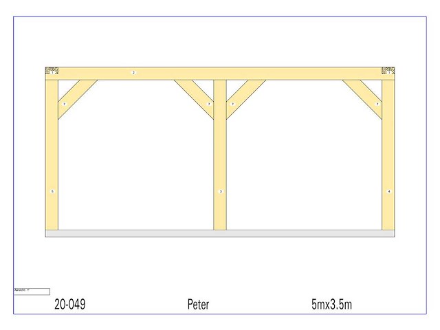 Fijnspar paviljoen 3,5x5 - afbeelding 12 van  18