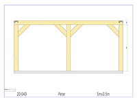 Fijnspar paviljoen 3,5x5 - afbeelding 17 van  18