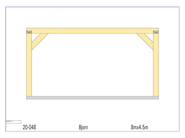 Fijnspar paviljoen 4,5x8 - afbeelding 8 van  14